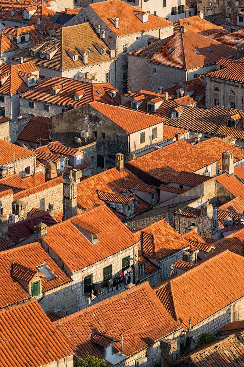 Rooftops of the Old Town in Dubrovnik, Croatia