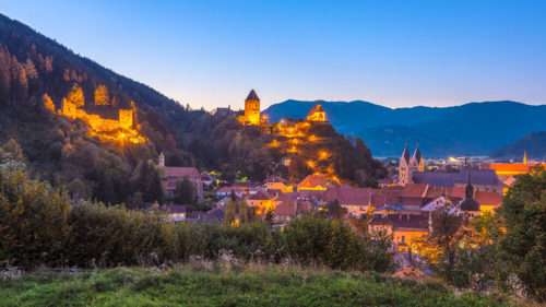Friesach, Austria - Evening Panorama of the Town