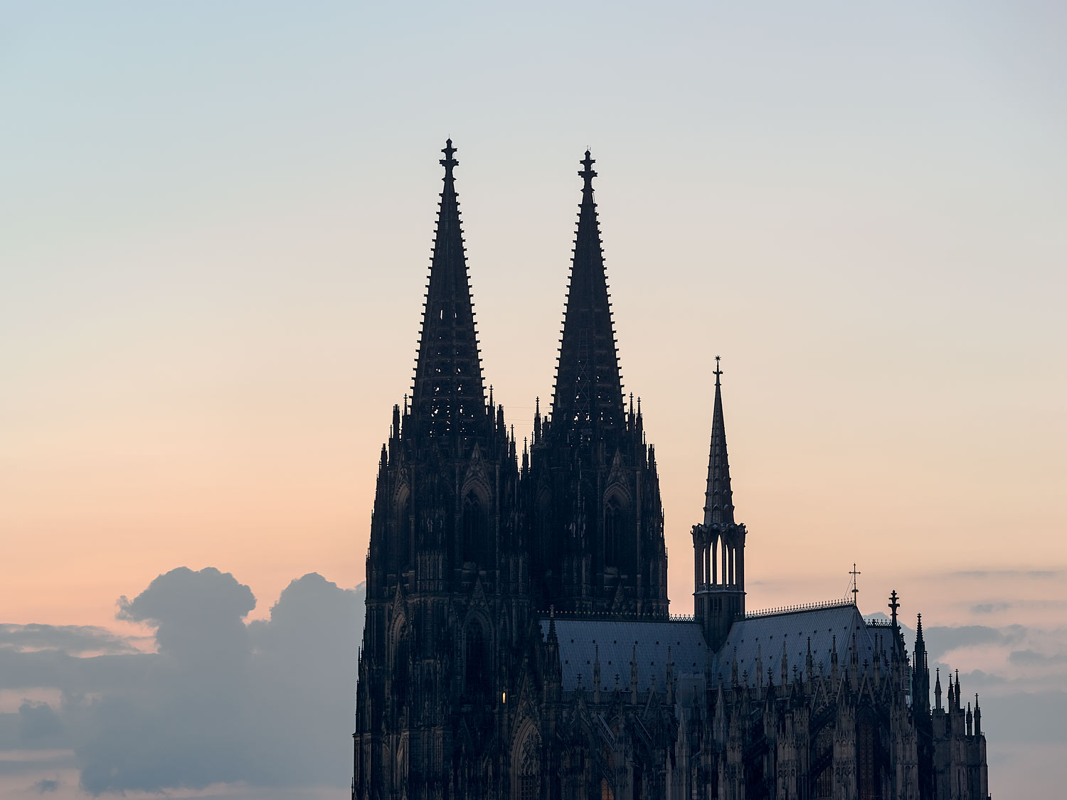 Gothic Cathedral in Cologne (Köln), Germany at SunsetThe Gothic Cathedral in Cologne is a UNESCO World Heritage Site and one of Germany's most visited tourist attractions.
