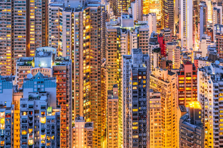 Living in Hong Kong - Highrise Apartmemt Buildings on Hong Kong Island