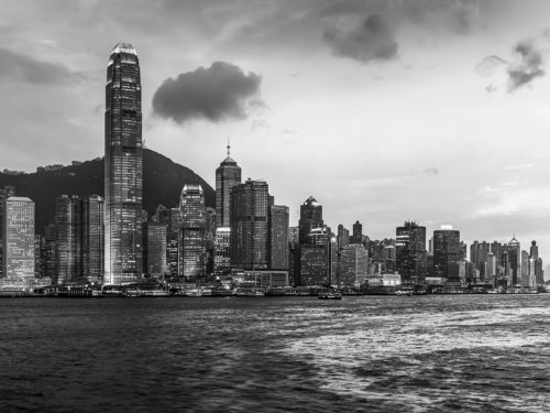 The Skyline of Hong Kong Island