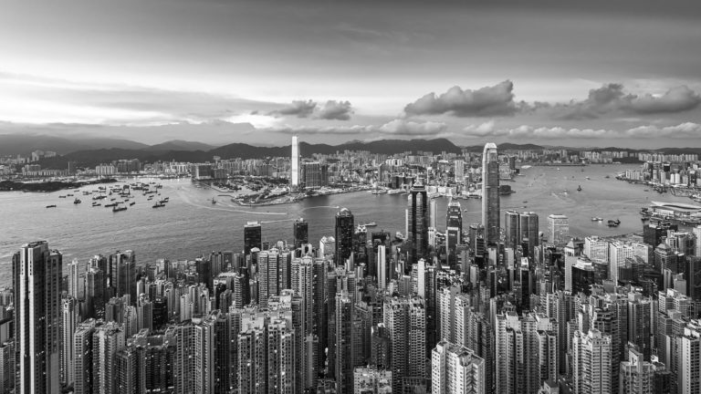 Evening Panorama of Hong Kong